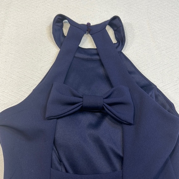 SPEECHLESS | NORDSTROM JUNIORS | NAVY BLUE | BOW | MINI DRESS | EXTRA SMALL - Picture 6 of 8